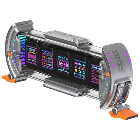 Times Gate Orologio digitale Altro Arancione, Argento - Foto 5