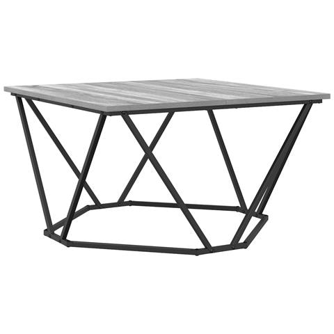 Tavolino da caffè Grigio Sonoma 80x80x45 cm Legno ingegnerizzato - Foto 1