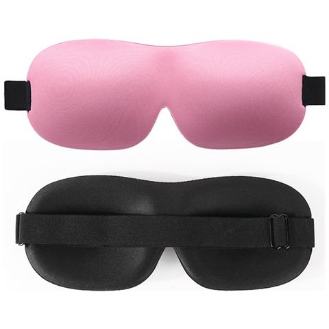 Mascherina Per Dormire Oscurante 3d Per Viaggio Aereo Con Design Ergonomico Pink - Foto 1