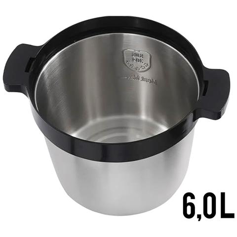 Tritacarne Elettrico Inox Ciotola 2l Per Carne Verdure Doppie Lame Potenti, Nero / Argento - Foto 2