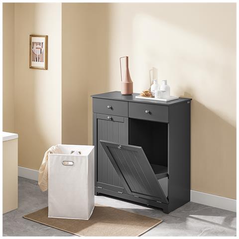 Stendibiancheria Portatile Per Esterno 3 Ripiani Grigio Scuro - Foto 7