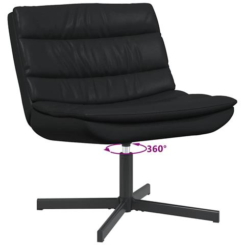Sedia girevole Nero 63 x 75 x 76 cm Pelle sintetica - Foto 9