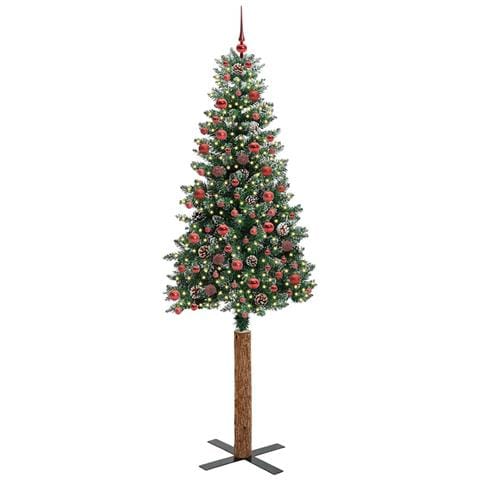 Albero di Natale snodato con 300 LED con supporto Verde 210 cm - Foto 2