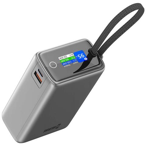 Batteria Di Emergenza 25000mah Per Macbook / Pc Portatile Con Display Digitale, Grigio - Foto 2