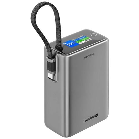 Batteria Di Emergenza 25000mah Per Macbook / Pc Portatile Con Display Digitale, Grigio - Foto 1