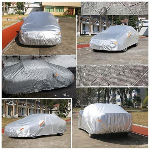 Copriauto Universale 210t In Poliestere Taffetà - Grigio, Impermeabile, Antipolvere, Parasole  Xl - Foto 2