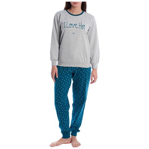 Pigiama Invernale In Pile Da Donna Kl45268 - Foto 1
