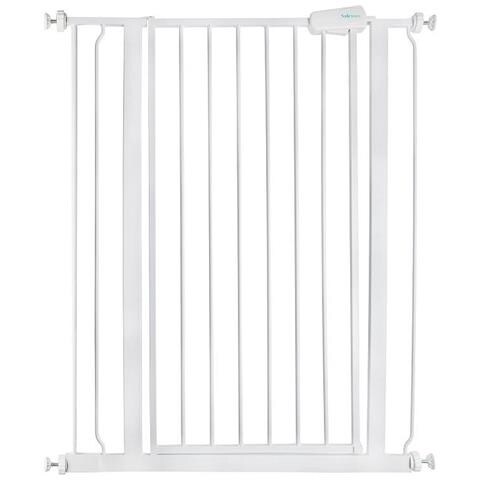 Safetots Cancelletto Di Sicurezza Extra Alto In Metallo Con Chiusura A Pressione, 81,4cm - 89cm, Bianco, 104cm Di Altezza - Foto 1