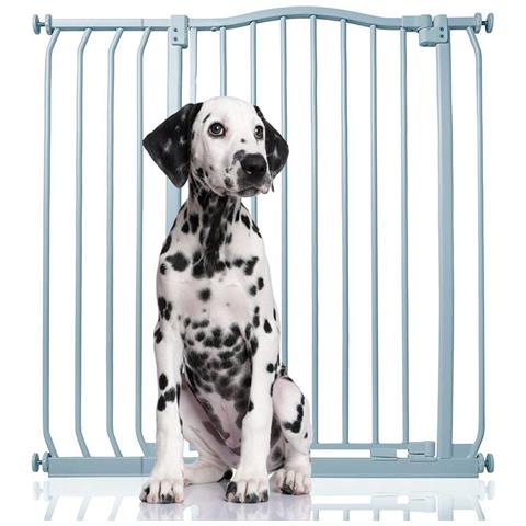 Bettacare Cancelletto Per Cani Extra Alto Con Parte Superiore Incurvata, 89cm - 98cm, Grigio Opaco, Extra Alto 100cm In Altezza - Foto 1