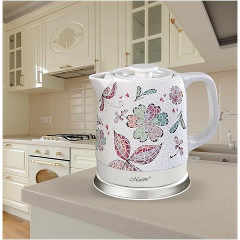 Bollitore Elettrico In Ceramica Mr-068 1,5l 1500w (mr-068-flowers) - Foto 1