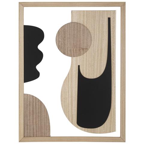 Decorazione In Metallo E Legno Geometrico 7-multicolore-mdf-60x2x80 Cm - Foto 1