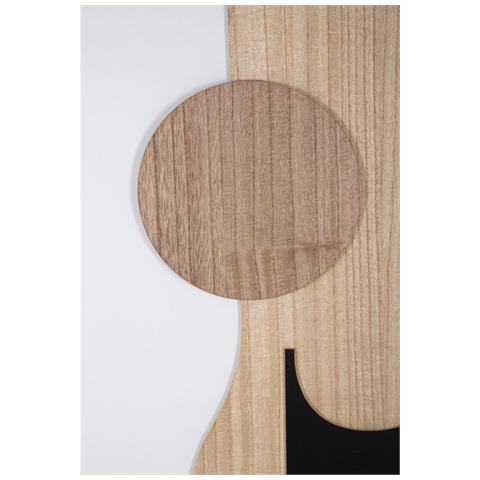 Decorazione In Metallo E Legno Geometrico 7-multicolore-mdf-60x2x80 Cm - Foto 2