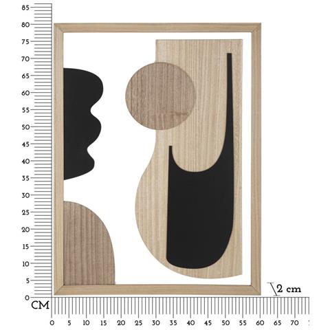 Decorazione In Metallo E Legno Geometrico 7-multicolore-mdf-60x2x80 Cm - Foto 6