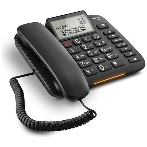 DL380 Telefono analogico Identificatore di chiamata Nero - Foto 1
