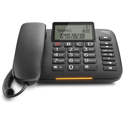 DL380 Telefono analogico Identificatore di chiamata Nero - Foto 8