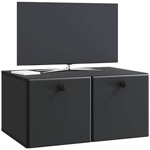 Mobile Porta TV da Muro 59,5 x 41 x 30 cm Nero - Foto 2
