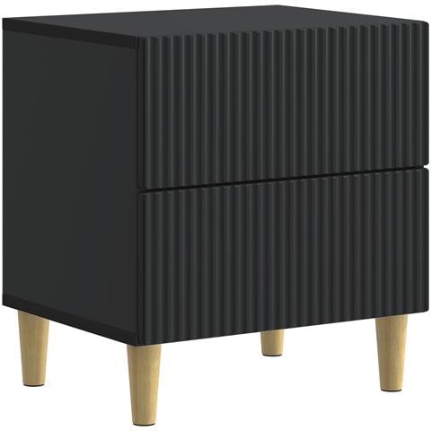 Armadio da Notte Nero 43 x 34,5 x 48 cm Legno ingegnerizzato - Foto 1