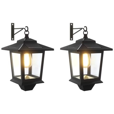 Lampada da Muro with LED Bulb 2 pz Nero 19 x 14 x 25 cm - Foto 1