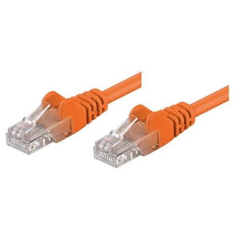 ICOC CCA5U-100-OR - Cavo di rete Patch CCA Cat. 5e Arancio UTP 10 mt - Foto 1
