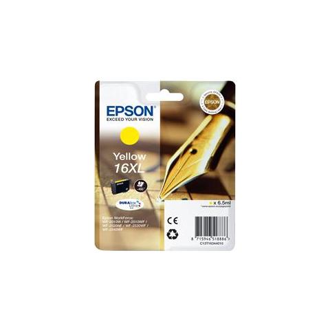O-4607802 Cartuccia Ink Originale 16XL Gialla per Workforce WF-2010W Capacità 450 Pagine - Foto 1