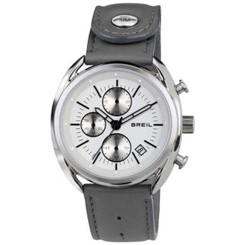 Orologio Uomo Cronografo Tw1526 con Cinturino In Pelle Grigio Quadrante Bianco Contempo - Foto 2