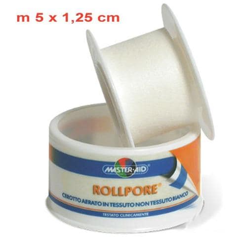 Rollpore Cerotto Aerato Tessuto Non Tessuto 5m X 1,25cm - Foto 1