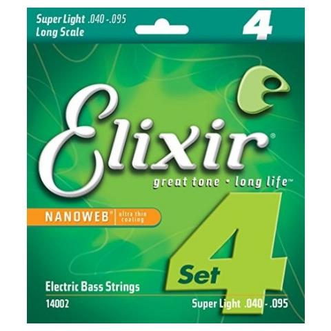 Set Di Corde Basso Elettrico Super Light 040-095 Nanoweb Ultra Thin Coating 14002 - Foto 1