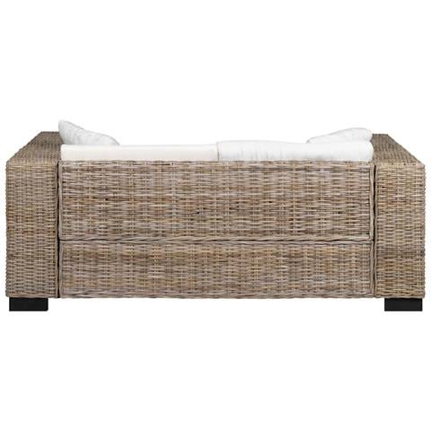 Divano a 2 Posti 7 pz in Rattan Naturale 162 x 80 x 61 cm - Foto 2
