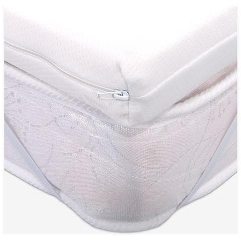 Topper 90x195 Memory Foam per materasso - alto 5 cm, sfoderabile, tessuto AloeVera | Correttore H5 - Foto 2