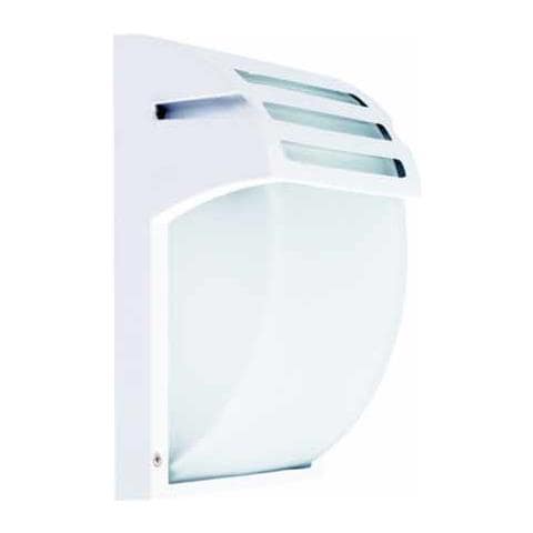 Portalampada Moderno Da Parete Ip44 Vetro E Alluminio 1xe27 Mod. Vt- 754 Sku 7077 Bianco - Foto 1