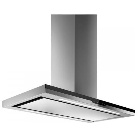 PRF0148122 Cappa ad Isola METEORITE ISLAND IX / A / 120X60 Aspirante da 120 cm Colore Acciaio Inox / Vetro Nero - Foto 1