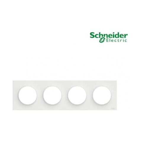 Piastra Di Copertura Odace Bianco 4 Posizioni Schneider Electric - Foto 2