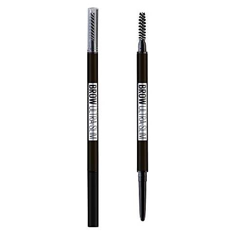 Maybelline New York Matita Per Sopracciglia Brow Ultra Sottile, Per Sopracciglia Preciso E Definito, 006 Nero Marrone - Foto 1