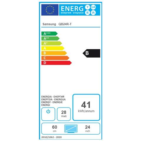 QB24R-T Pannello A digitale 61 cm (24") Wi-Fi 250 cd /m² Full HD Nero - Foto 1