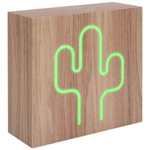 Speaker Wireless Luminoso Bluetooth Induzione Legno Cactus - Foto 2