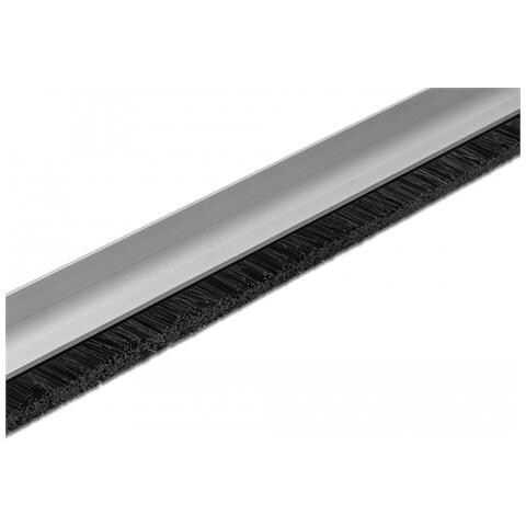 Nastro a spazzola da 20 mm con profilo in alluminio angolato - lunghezza 1 m - Foto 3