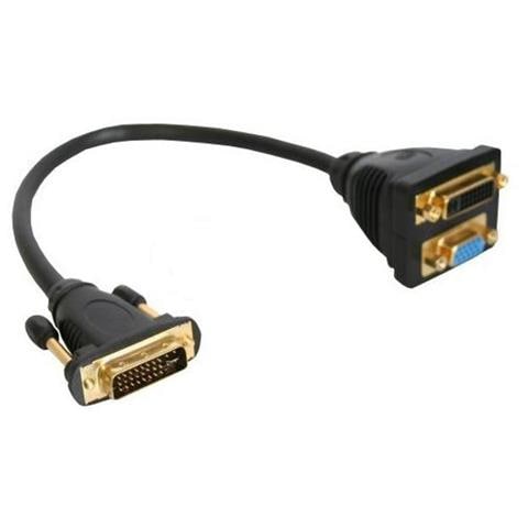 17301 DVI-I DVI-I, S-VGA Nero cavo di interfaccia e adattatore - Foto 1