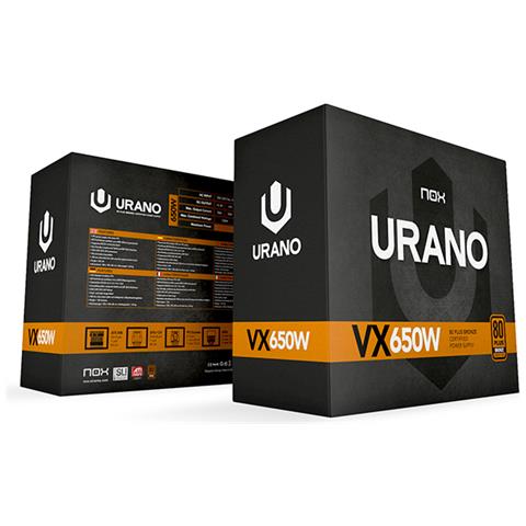 Urano VX 650W Bronze Edition 650W ATX Nero, Arancione alimentatore per computer - Foto 10
