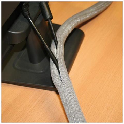 19.08.3154 Scrivania Cable Sock Grigio 1pezzo (i) Organizer Per Cavi - Foto 1