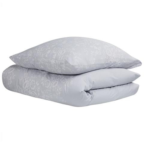 Set Copripiumino In Cotone Satinato 135 X 200 Cm Grigio Morningside - Foto 8