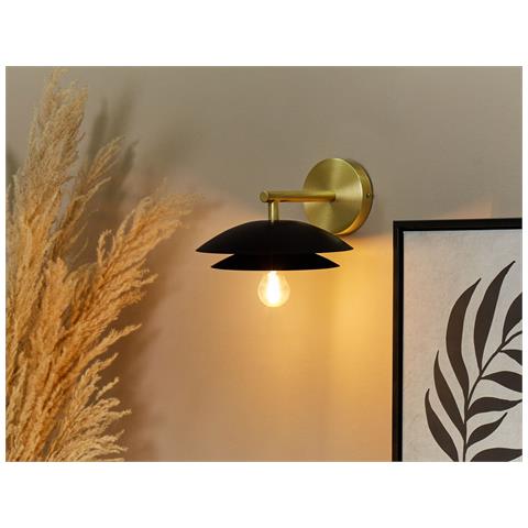 Applique Lasolo Metallo Nero - Foto 1