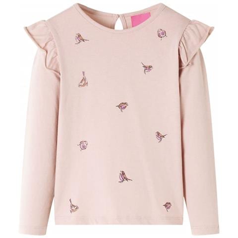 Maglietta Da Bambina A Maniche Lunghe Rosa 92 - Foto 1