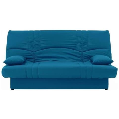 Divano Letto 3 Posti - Tessuto Blu Anatra - 190 X 92 Cm - Foto 1
