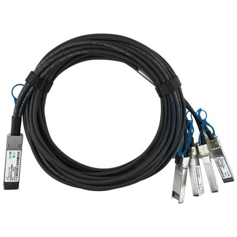 100g-q28-s28-c-0301-bl Cavo Infiniband 3 M Qsfp28 4xsfp28 Nero - Foto 1