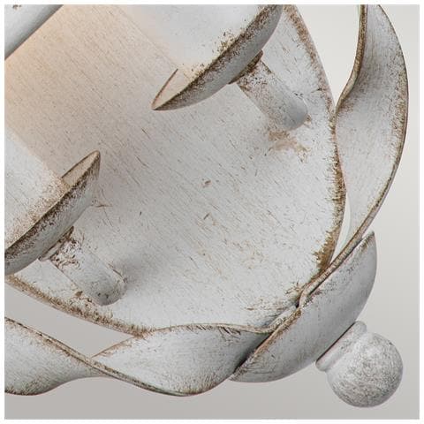 Applique Industrial Nordico Bradbury Acciaio Bianco Antico 2 Luci E14 - Foto 5