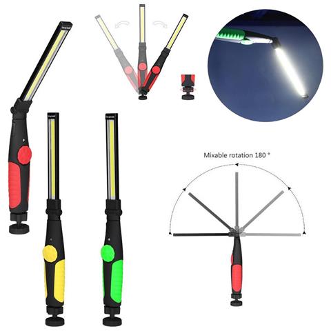 Lampada Torcia Lavoro Calamita Portatile Ricaricabile Slim Regolabile Led Cob - Foto 1