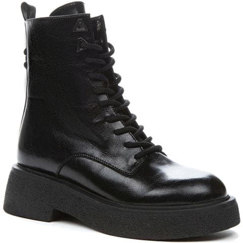 Black Casual Closed Booties Stivaletti Pelle Scarpe Donna Nero Eu 38, 848416/07-01 - Foto 1