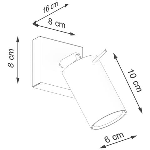 Lampada Da Parete Ring Verde Oliva Sl. 1500 - Moderno Lampada Da Parete Verde Oliva 8x8x16 Cm - Foto 2