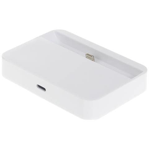 Dam  Base Piatta Di Ricarica Per Iphone 5/se/6/6 Plus Bianca 8x6x2 Cm. Colore Bianco - Foto 4