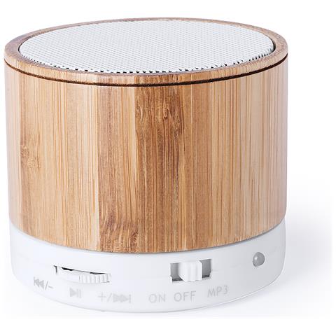 Altoparlante Nature In Bambù Connessione Bluetooth. Potenza Sonora 3w. Batteria 300 Mah 6x5,1x6 Cm. Colore Del Legno - Foto 1